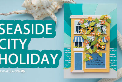 Spellbinders | Rectangular Window House Card with Curtains and Colorful Background. Video