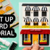 Interactive Light Up Card Tutorial with Glowing Holiday City Windows. Video