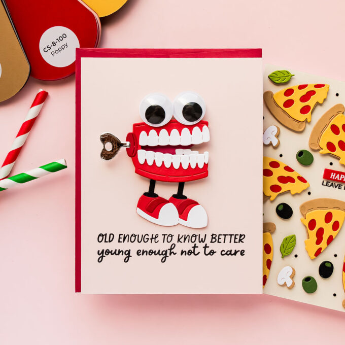 3 Fun and Funny Birthday Cards with Spellbinders Age to Perfection