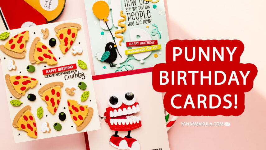 3 Fun and Funny Birthday Cards with Spellbinders Age to Perfection