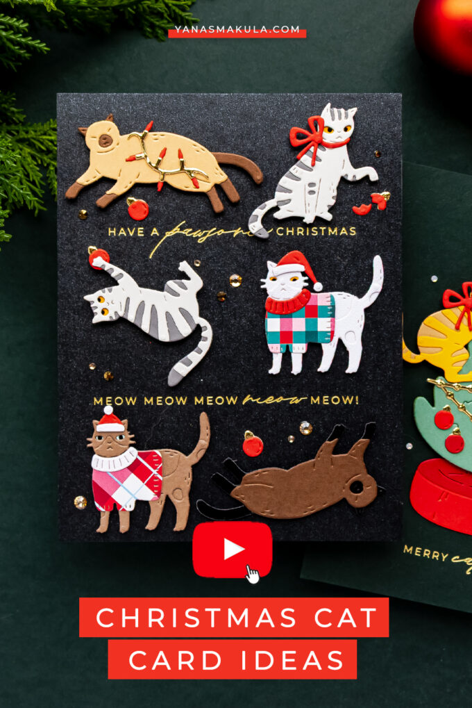 How to Create Adorable Christmas Cat Cards with the Spellbinders Christmas Cats Dies