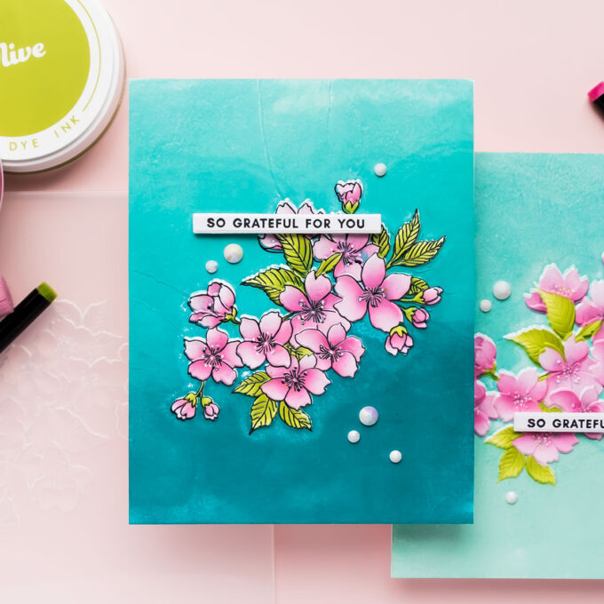 Ink Blend Before Embossing for Gorgeous Floral Cards. Video