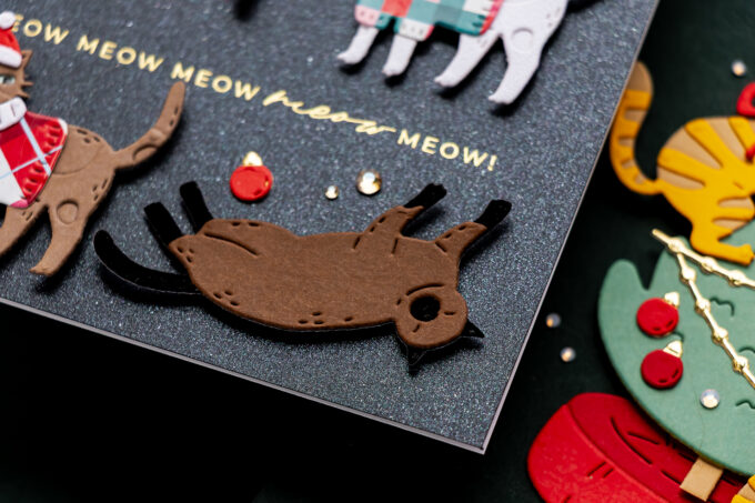 How to Create Adorable Christmas Cat Cards with the Spellbinders Christmas Cats Dies