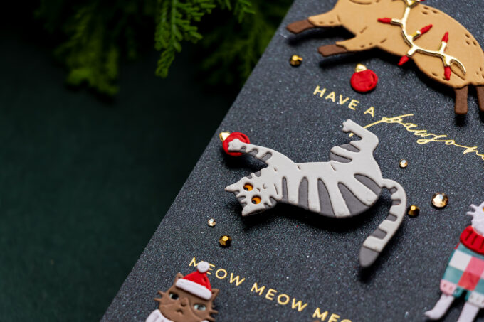 How to Create Adorable Christmas Cat Cards with the Spellbinders Christmas Cats Dies