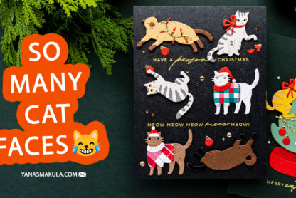 How to Create Adorable Christmas Cat Cards with the Spellbinders Christmas Cats Dies