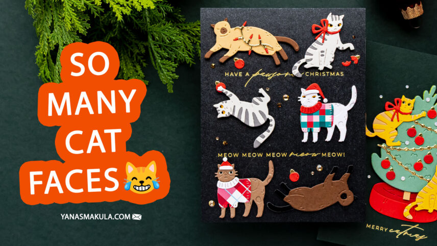 How to Create Adorable Christmas Cat Cards with the Spellbinders Christmas Cats Dies
