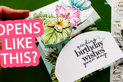 Easy See-Through Fancy Fold Card Tutorial | Interactive Birthday Card Idea
