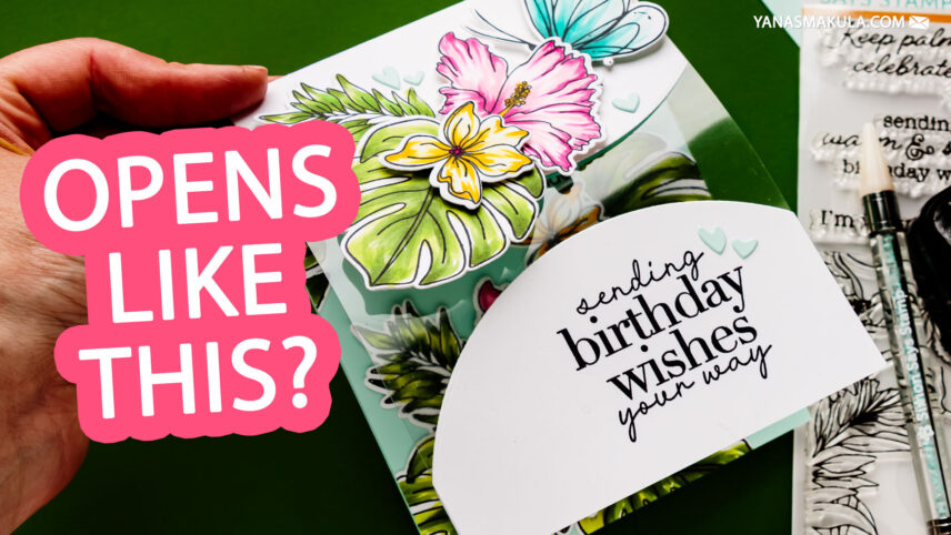 Easy See-Through Fancy Fold Card Tutorial | Interactive Birthday Card Idea
