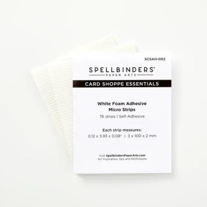 White Foam Adhesive Strips – 1/8″