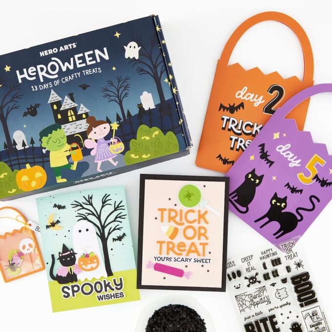 13 Days of Crafty Halloween: A New Hero Arts Surprise Box! Video