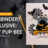 Spellbinders Exclusive Buzzy Pup Bee Halloween handmade card