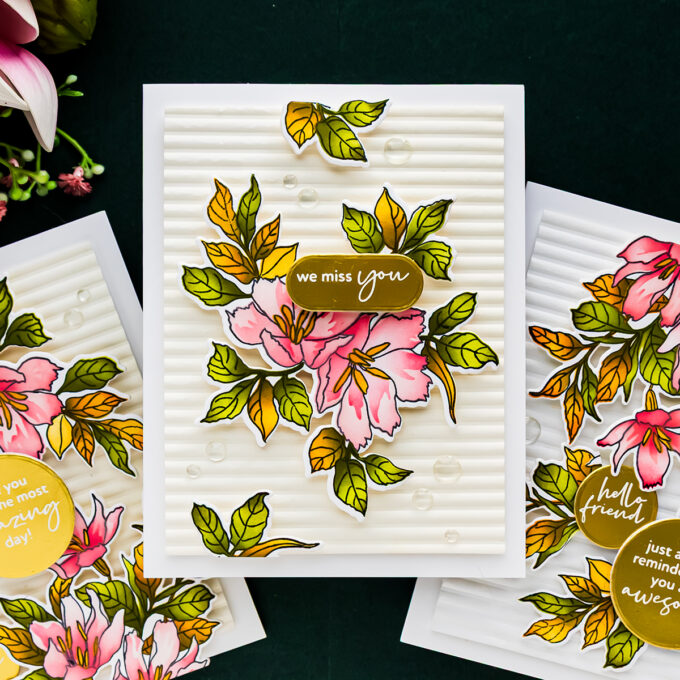Altenew | Elegant Fall Floral Cards with Stencils, Foiling & 3D Embossing. Video + Special Offer