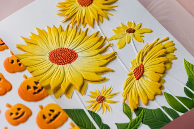 STAMPTEMBER! Add Color Before Embossing! 3D Embossing Folders + Coordinating Stencils. Video