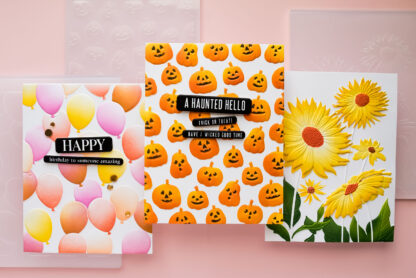 STAMPTEMBER! Add Color Before Embossing! 3D Embossing Folders + Coordinating Stencils. Video
