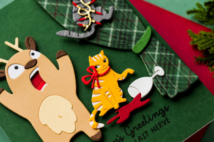 Card 4 - Christmas Cats Creating Holiday Mayhem