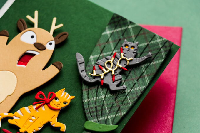 Card 4 - Christmas Cats Creating Holiday Mayhem
