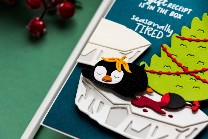Card 1 - Seasonally Tired Penguin Christmas Card