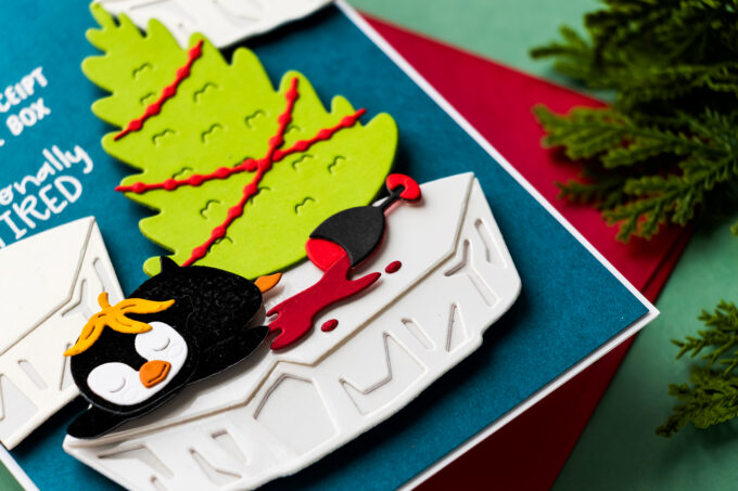 Card 1 - Seasonally Tired Penguin Christmas Card