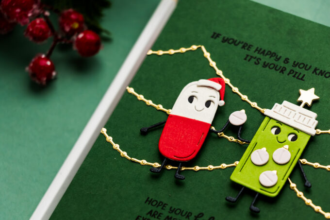 Card 5 - Christmas Pill Bottle Card