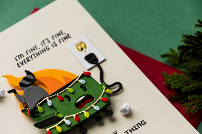 Card 2 - Deck the Dumpster Christmas Card