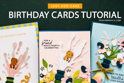Spellbinders | Just Add Cake Birthday Box - Birthday Cards with the Confetti Pop Die Set
