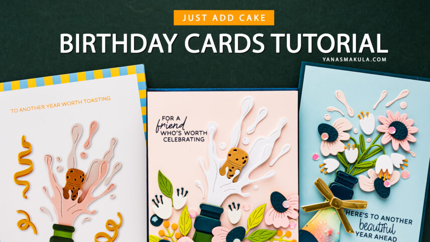 Spellbinders | Just Add Cake Birthday Box - Birthday Cards with the Confetti Pop Die Set