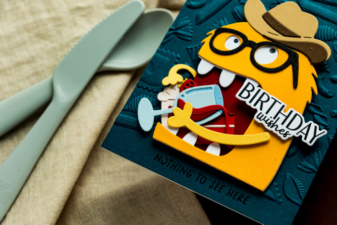 5 Monster Birthday Card Ideas with the Spellbinders Snack Goals Collection