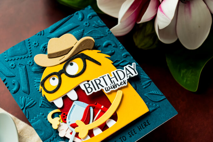 5 Monster Birthday Card Ideas with the Spellbinders Snack Goals Collection