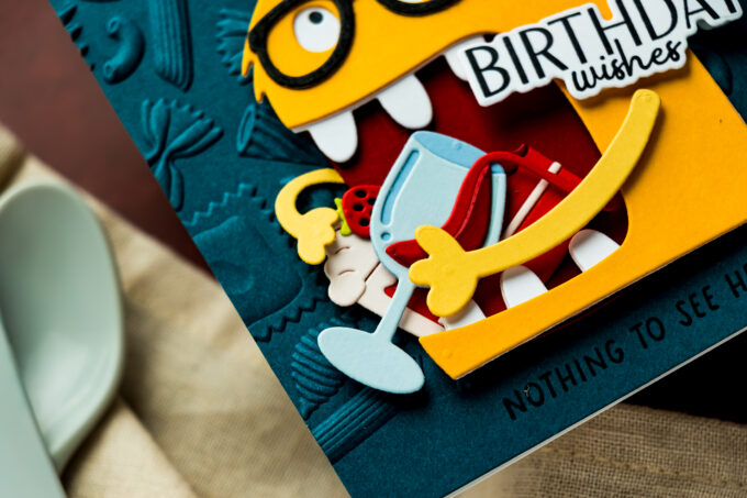 5 Monster Birthday Card Ideas with the Spellbinders Snack Goals Collection