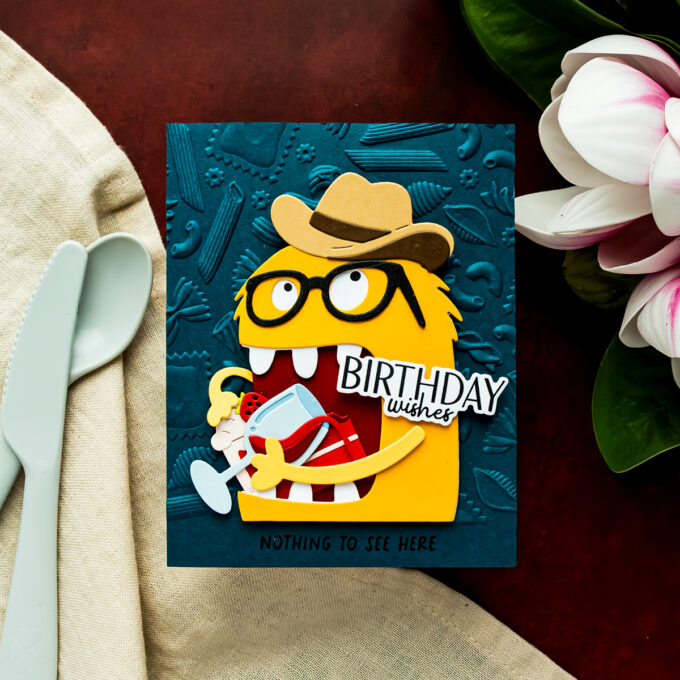 5 Monster Birthday Card Ideas with the Spellbinders Snack Goals Collection