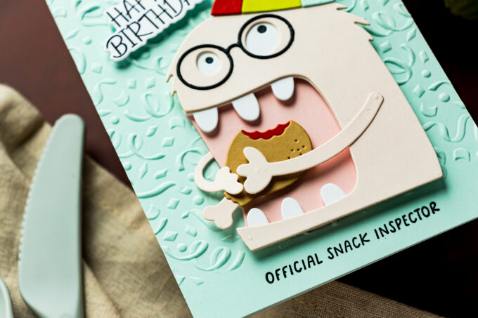 5 Monster Birthday Card Ideas with the Spellbinders Snack Goals Collection