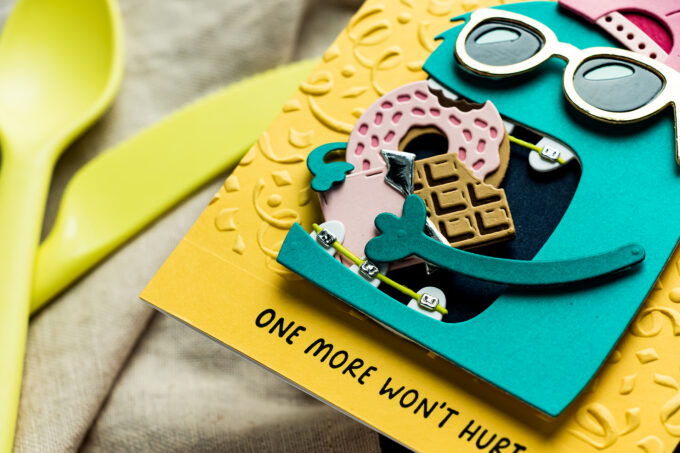 5 Monster Birthday Card Ideas with the Spellbinders Snack Goals Collection