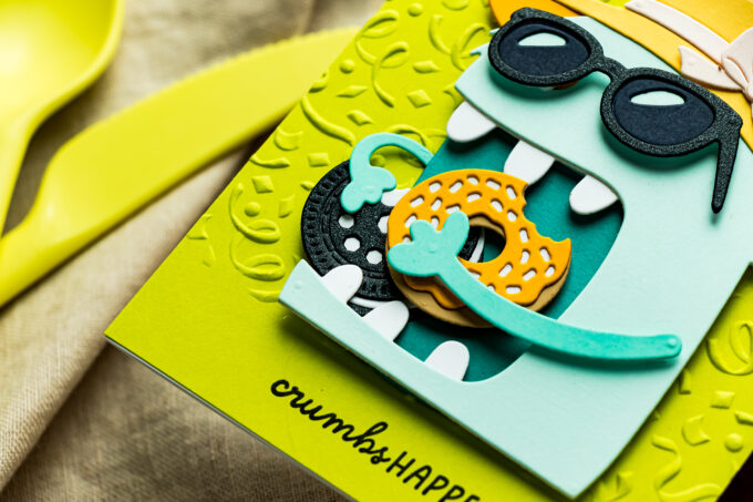 5 Monster Birthday Card Ideas with the Spellbinders Snack Goals Collection