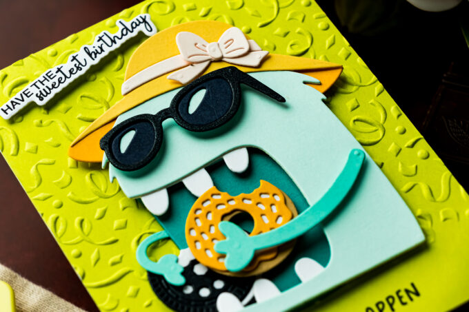 5 Monster Birthday Card Ideas with the Spellbinders Snack Goals Collection
