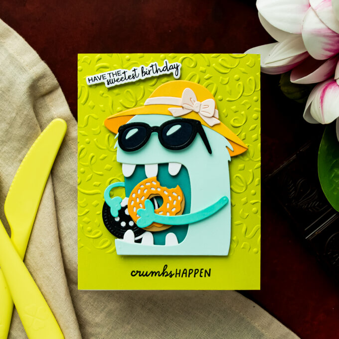 5 Monster Birthday Card Ideas with the Spellbinders Snack Goals Collection