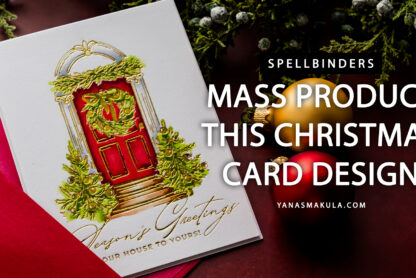 Easy Foiled Christmas Card to Mass Produce and Mail
